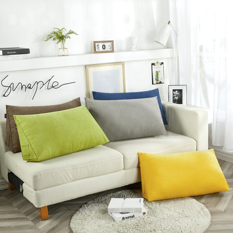 简约长新款靠枕沙发靠垫护腰靠背垫飘窗腰靠客厅三角靠枕家用四季,居家布艺,腰靠垫,淘宝优惠券,粉丝福利购,淘宝优惠卷