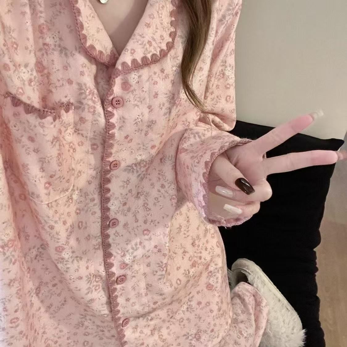 女少女甜美套装睡袍浴袍 Women's Sweet Girl Sleepwear Robe Set