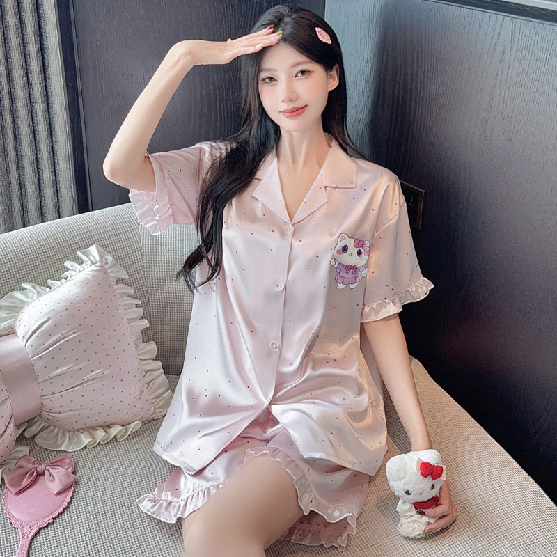 女浴袍气质休闲高级感 Womens Elegant Casual Satin Bath Robe