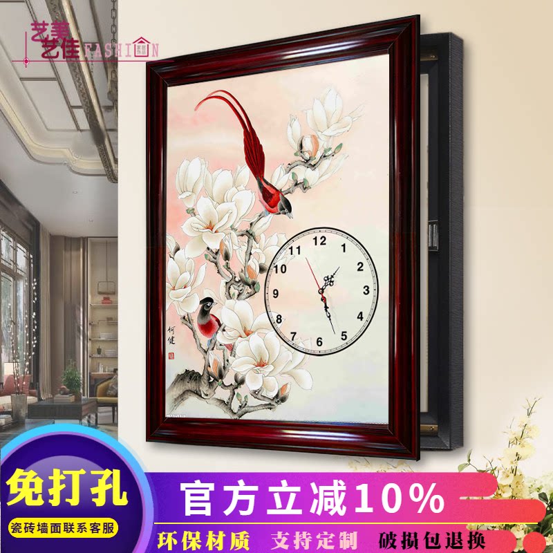 装饰画客厅侧开免打孔电表箱遮挡