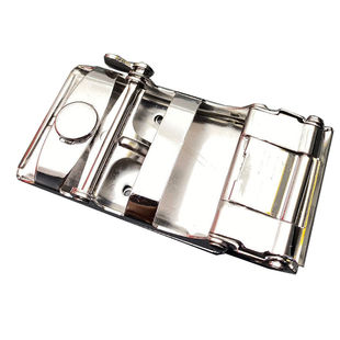 皮带扣自动滑道车标皮带头男带卡子3.5-4cm皮带无条单头皮带挂扣