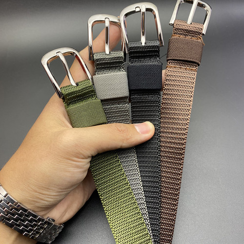 网红时尚风有孔韩国黑色学生皮带