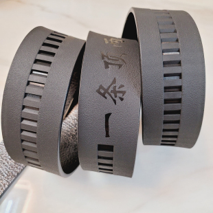 不带头皮带男全卡槽自动扣中年牛皮裤 青年全牙无头皮腰带 带身韩版