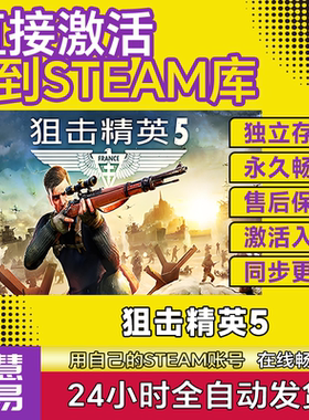 狙击精英5 steam激活码cdkey在线电脑游戏兑换码 Sniper Elite 5