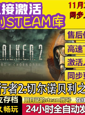 潜行者2:切尔诺贝利之心steam激活码cdkey在线PC游戏入库兑换码