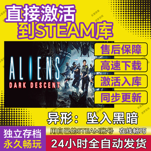 异形:坠入黑暗steam游戏cdkey在线全球区单机电脑游戏入库永久pc