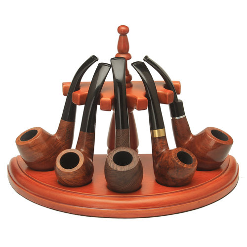 木香实木烟斗经典弯斗