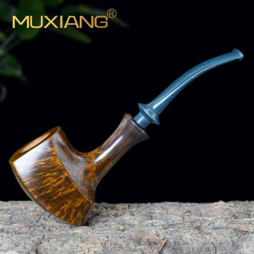 石楠木烟斗手工自由式盾牌军插烟斗实木老式传统过滤烟具男士专用