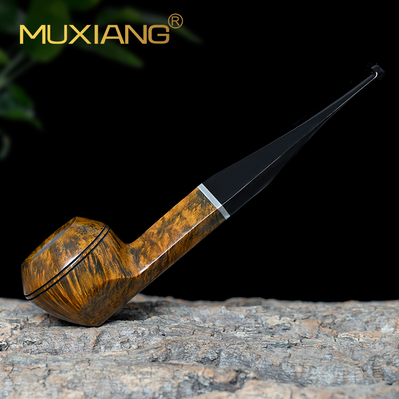 进口石楠木烟斗手工实木罗德西亚牛头斗传统老式过滤专用男士烟具