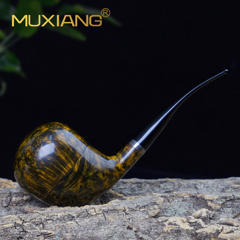 木香手工石楠木双层手工烟斗