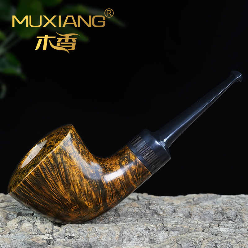 进口石楠木烟斗手工实木都柏林暖鼻烟斗传统老式过滤男士专用烟具