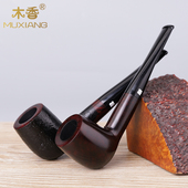 传统过滤9mm烟斗具配件 烟斗老式 进口石楠木男士 手工实木直柄经典