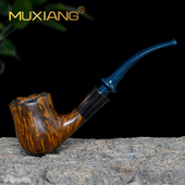 进口石楠木烟斗手工实木瘤皮军插斗传统老式 烟具配件 过滤专用男士