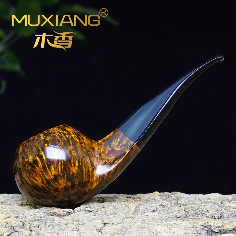 进口石楠木烟斗男士手工番茄牛头斗实木传统老式过滤专用烟具配件