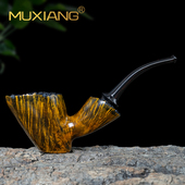 进口石楠木烟斗手工实木双瘤皮火山桌斗传统老式 烟具 过滤专用男士