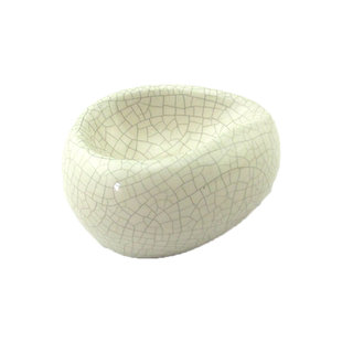 陶瓷烟斗架收藏展示烟斗底座白色裂纹1位支架子烟斗烟具专用配件