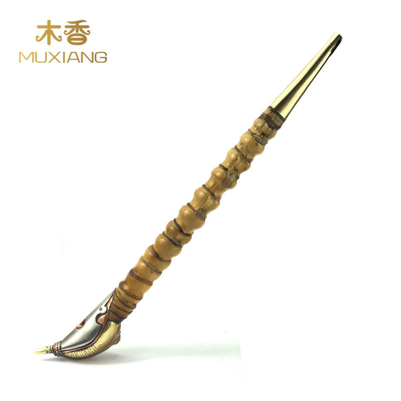 木香 罗汉竹烟斗 竹节烟斗名贵罗汉竹旱烟斗旱烟袋 佛肚竹烟丝斗
