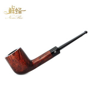 木香进口石楠木烟斗男士手工直柄撞球斗实木老式传统过滤烟具配件