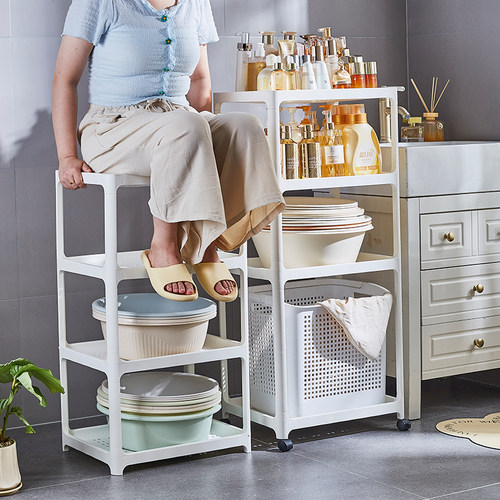浴室脸盆架卫生间置物架厕所洗手间阳台多层厨房储物收纳架子落地