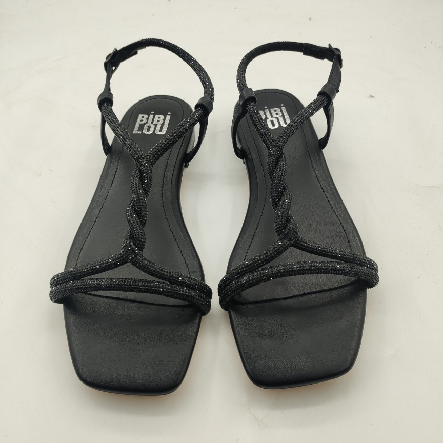 KemethCoie原创女装真皮鞋子新款休闲时尚百搭系带编织水钻凉鞋