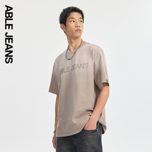 男士 JEANS24秋季 水洗渐变宽松T恤 新款 ABLE