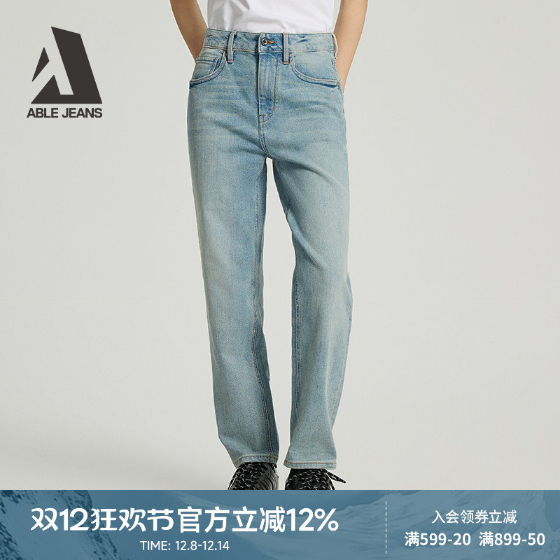 ABLEJEANS老爹裤长裤牛仔裤