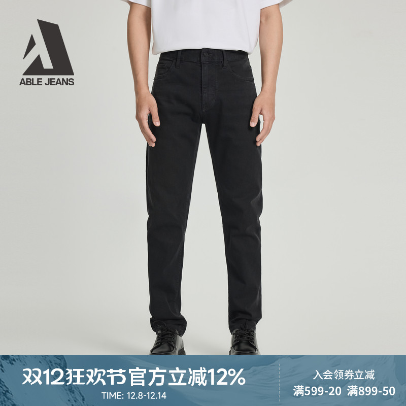 ABLEJEANS新款修身裤男士牛仔裤