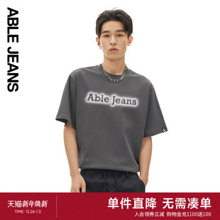 JEANS 印花LOGO短袖 新款 美式 T恤881082 男士 ABLE