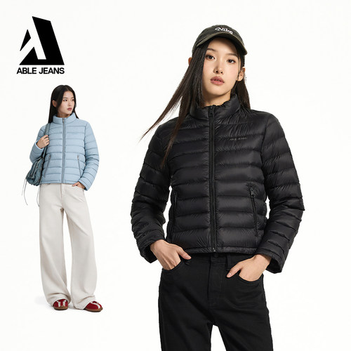 女士立领轻量羽绒服外套