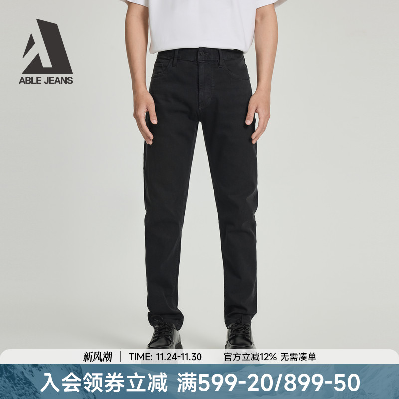 ABLEJEANS新款修身裤男士牛仔裤