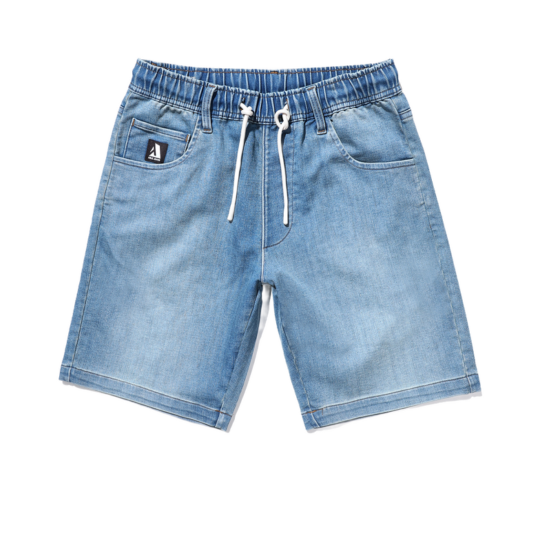 復(fù)古牛仔短褲ABLEJEANS水洗