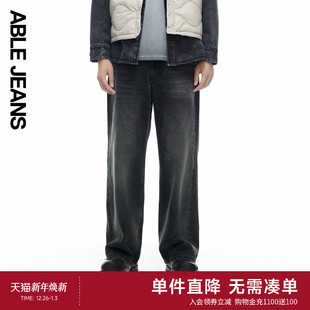 JEANS 宽松直筒牛仔裤 阔腿直筒裤 秋冬款 801646 男士 ABLE