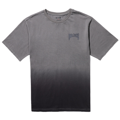 ABLE JEANS 新款渐变水洗宽松短袖T恤男