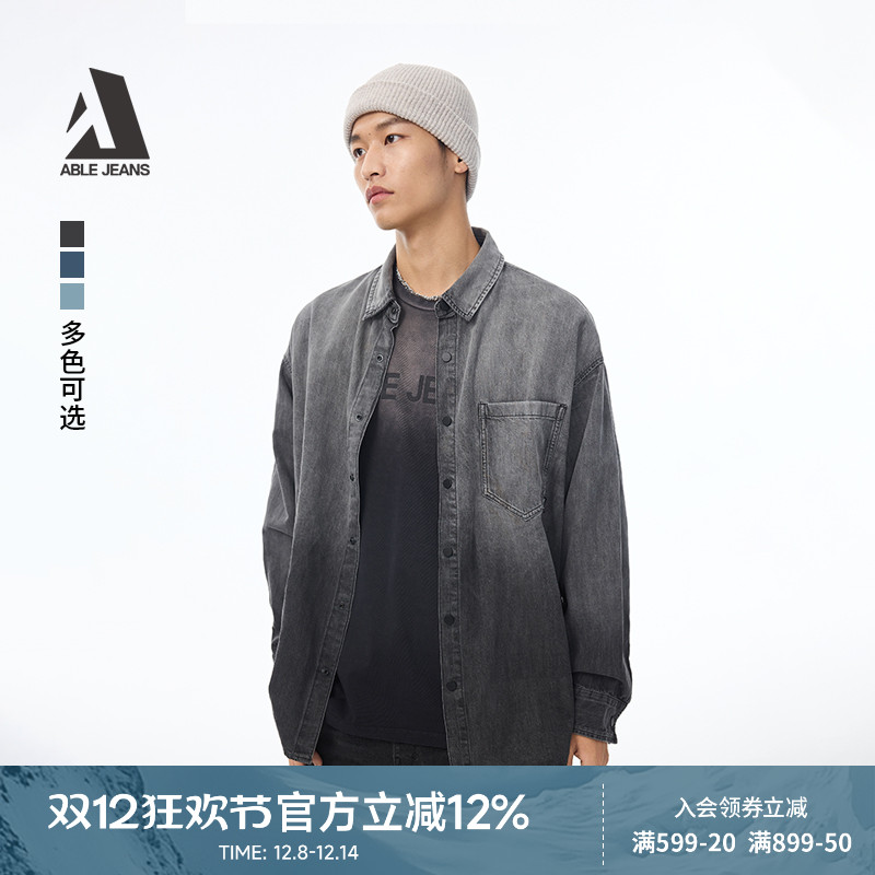 秋季牛仔衬衫ABLEJEANS