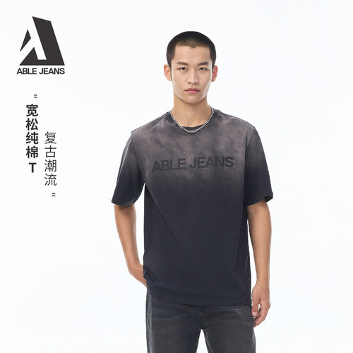 ABLEJEANS男女同款潮流宽松T恤