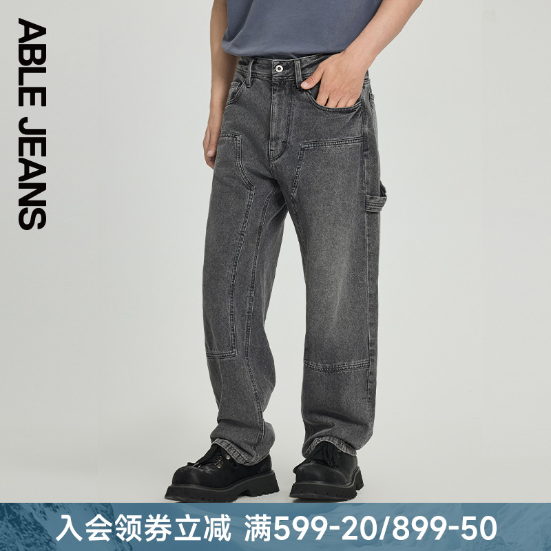 宽松工装牛仔裤ABLEJEANS