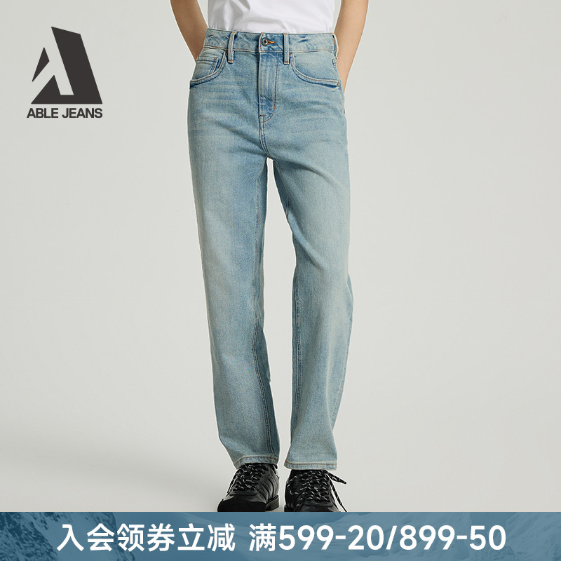 ABLEJEANS老爹裤长裤牛仔裤