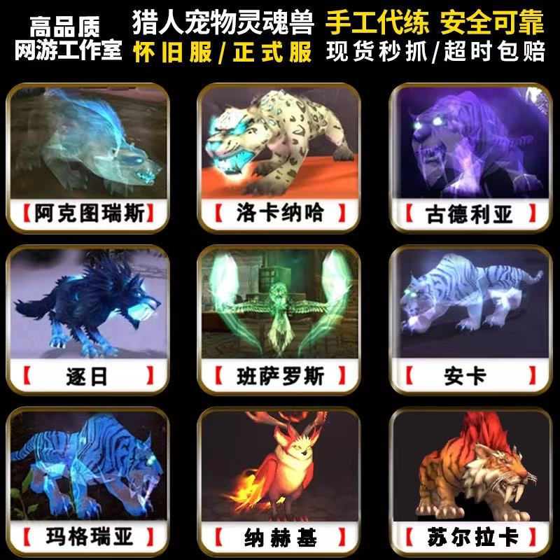魔兽世界代练抓灵魂兽正式服猎人宝宝宠物苏尔拉卡血咽怀旧服大角
