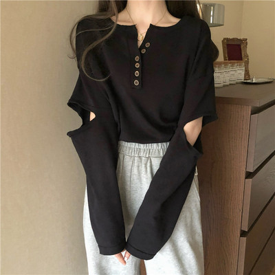 春秋季2025新款大码女长袖针织衫