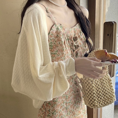 冰丝针织防晒开衫上衣女小外套