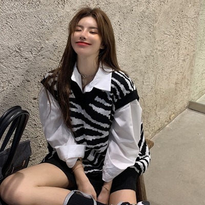 大码胖妹妹马甲外套女