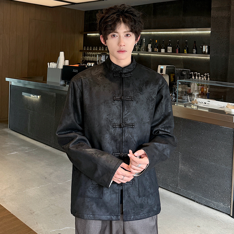 220斤穿麂皮绒夹克百搭休闲上衣