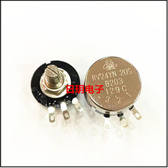 chiết áp 5k Chiết áp màng carbon một lượt RV24YN20SB202 điện trở có thể điều chỉnh 2K đầy đủ trong kho chiết áp b103 chiết áp vi chỉnh