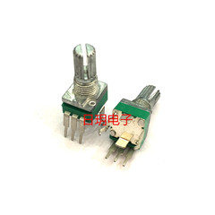 Loại 09/chiết áp đơn B50K có giá đỡ, chân cong dọc, tay cầm kín dài 15mm, bộ khuếch đại công suất/điều chỉnh âm thanh chiết áp 1k chiết áp đôi