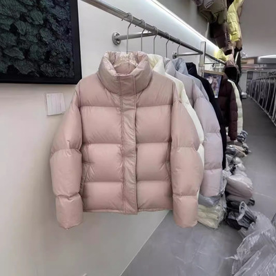 平湖韩版羽绒服反季女款短款日韩风加厚白鸭绒简约风外套短款