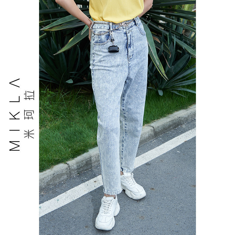 【设计总监然姐】百搭炒盐雪花牛仔裤mba3ak6002