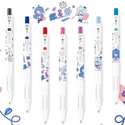 哔哩哔哩限定 日本ZEBRA斑马JJ15中性笔学生按动彩色水笔考试刷题