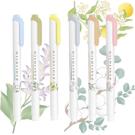 斑马ZEBRA荧光笔香味限定WKT7记号笔彩色划重点学生用荧光标记笔