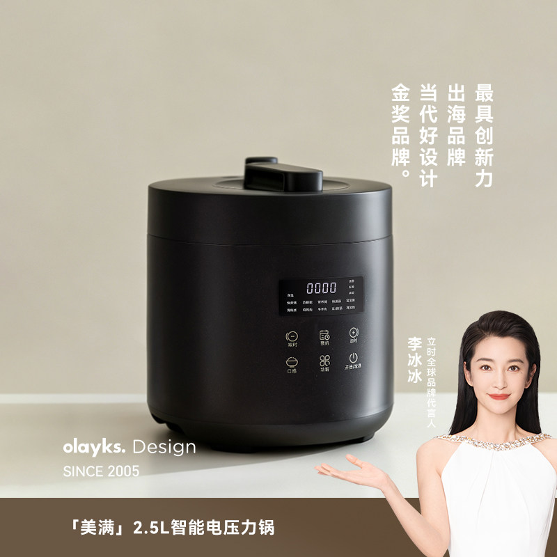 olayks无涂层迷你小型电压力锅