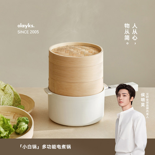 olayks蒸煮小型电煮锅